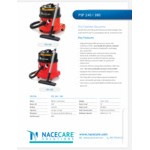 NaceCare Solutions ProSave PSP 240 K-8027101 2.5 Gallon Corded Canister Vacuum with AH3 Air Driven Power Head Kit - 120V