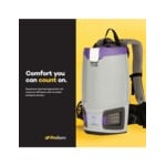 ProTeam GoFit® 6 PLUS 107737 6 Qt. Backpack Vacuum with 107099 Xover Performance Telescoping Wand Kit - 120V