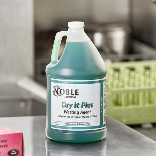 Noble 1 gallon / 128 oz. Dry It Plus Concentrated Rinse Aid for High Temperature Dish Machines - 4/Case