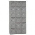 Tennsco BS6121812CSD Triple Stack Eighteen Door Sand Steel Locker - 36