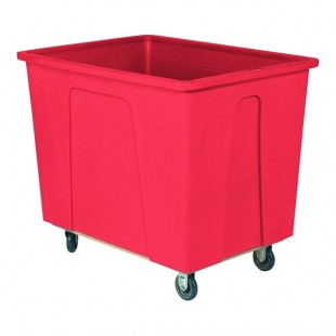 Wesco Industrial Products 272506 4 Bushel / 32 Gallon Red Polyethylene Box Truck with 5