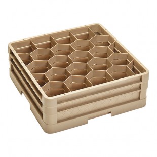 Vollrath CR11GG Traex® Rack Max 20 Compartment Beige Full-Size Closed Wall 6 3/8