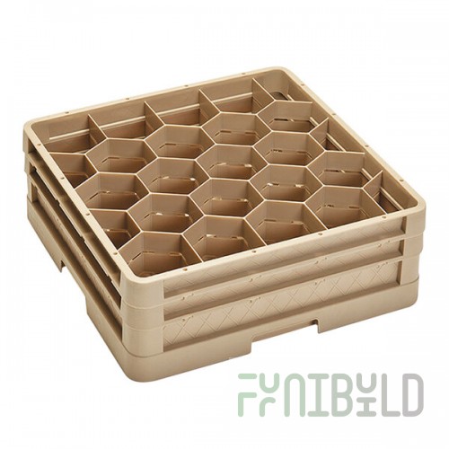 Vollrath CR11GG Traex® Rack Max 20 Compartment Beige Full-Size Closed Wall 6 3/8