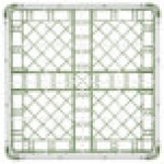 Vollrath 52694 Signature Full-Size Light Green 16-Compartment 2 13/16