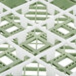 Vollrath 52694 Signature Full-Size Light Green 16-Compartment 2 13/16