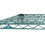 Metro AN436K3 Super Erecta Metroseal Green Adjustable Wire Stationary Add-On Shelving Unit - 21