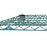 Metro AN436K3 Super Erecta Metroseal Green Adjustable Wire Stationary Add-On Shelving Unit - 21