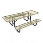 Ultra Site 8' Ultra Blue Extra Heavy-Duty Double-Sided ADA Rectangular Diamond Table 96