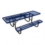 Ultra Site 8' Ultra Blue Extra Heavy-Duty Double-Sided ADA Rectangular Diamond Table 96