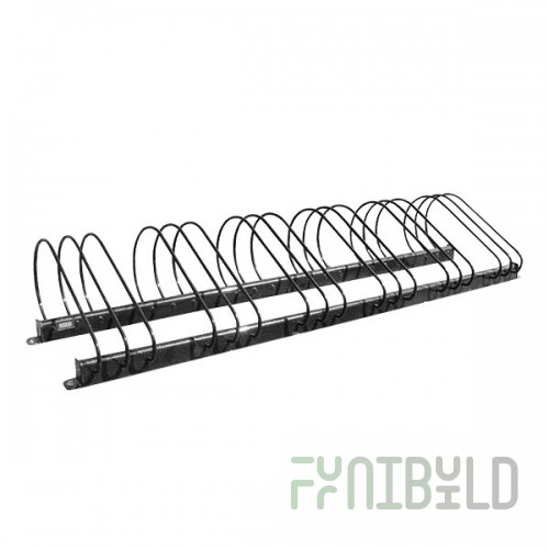 Paris Furnishings 8 Loop Steel Surface Mount Style Bike Rack