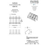 Paris Furnishings 8 Loop Steel Surface Mount Style Bike Rack Paris Furnishings 8 Loop Steel Surface Mount Style Bike Rack