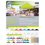 E-Z Up EP3STL10KFWHTBK Enterprise Instant Shelter 10' x 10' Black Canopy with White Frame E-Z Up EP3STL10KFWHTBK Enterprise Instant Shelter 10' x 10' Black Canopy with White Frame