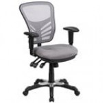 Flash Furniture HL-0001-DK-GY-GG Mid-Back Dark Gray Mesh Office Chair with Triple Paddle Control and Infinite-Locking Back Angle Flash Furniture HL-0001-DK-GY-GG Mid-Back Dark Gray Mesh Office Chair with Triple Paddle Control and Infinite-Locking Back Angle