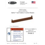 TPI OCH Series OCH-46-240VE Brown Outdoor / Indoor Quartz Electric Infrared Heater - 240V, 2000W