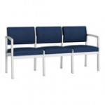 Lesro Lenox Steel Patriot Plus Black Vinyl 3-Seat Sofa Lesro Lenox Steel Patriot Plus Black Vinyl 3-Seat Sofa