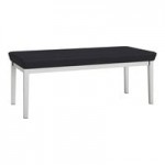 Lesro Lenox Steel Patriot Plus Black Vinyl 3-Seat Sofa Lesro Lenox Steel Patriot Plus Black Vinyl 3-Seat Sofa