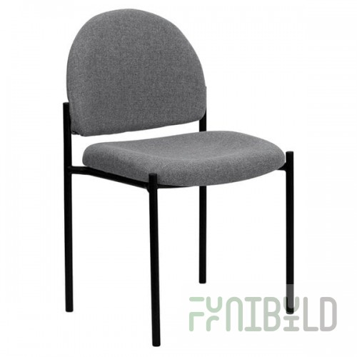 Flash Furniture BT-515-1-GY-GG Gray Fabric Stackable Side Chair