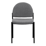 Flash Furniture BT-515-1-GY-GG Gray Fabric Stackable Side Chair