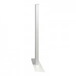 Mod-Fence Mod-Privacy 6' x 40' White Privacy Fence Kit with 10 Fence Panels and 12 Fence Posts
