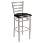 BFM Seating Lima Silver Mist Steel Customizable Side Chair with 2 BFM Seating Lima Silver Mist Steel Customizable Side Chair with 2