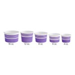 Choice 16 oz. Purple Paper Frozen Yogurt / Food Cup - 1,000/Case Choice 16 oz. Purple Paper Frozen Yogurt / Food Cup - 1,000/Case