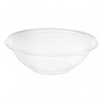Visions 64 oz. Clear PET Plastic Round Catering / Serving Bowl - 5/Pack Visions 64 oz. Clear PET Plastic Round Catering / Serving Bowl - 5/Pack