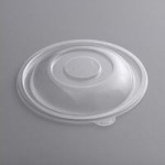 Visions 64 oz. Clear PET Plastic Round Catering / Serving Bowl - 5/Pack Visions 64 oz. Clear PET Plastic Round Catering / Serving Bowl - 5/Pack