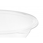Visions 64 oz. Clear PET Plastic Round Catering / Serving Bowl - 5/Pack Visions 64 oz. Clear PET Plastic Round Catering / Serving Bowl - 5/Pack