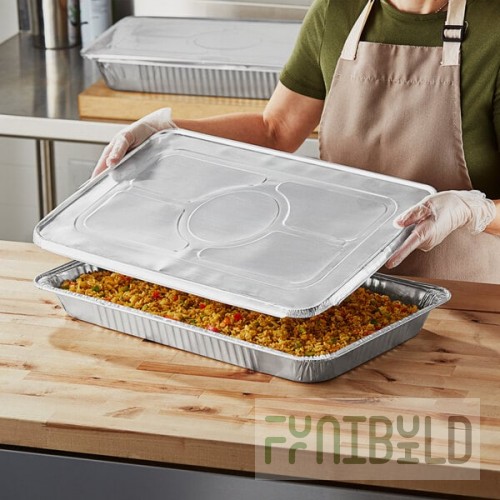 Choice Full Size Heavy-Duty Foil Steam Table Pan Medium 2 3/16
