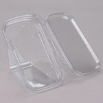 Placon Tamper Evident Tamper Resistant Recycled PET Sandwich Wedge Container - 200/Case
