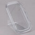 Placon Tamper Evident Tamper Resistant Recycled PET Sandwich Wedge Container - 200/Case