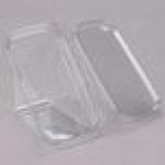 Placon Tamper Evident Tamper Resistant Recycled PET Sandwich Wedge Container - 200/Case