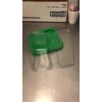 Placon Tamper Evident Tamper Resistant Recycled PET Sandwich Wedge Container - 200/Case