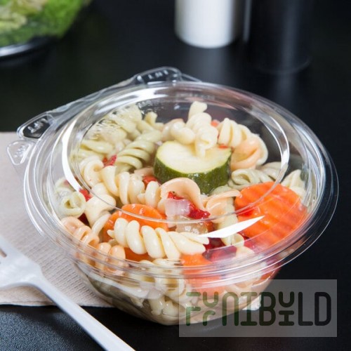Dart SafeSeal 12 oz. Plastic Tamper-Resistant, Tamper-Evident Bowl with Dome Lid - 240/Case