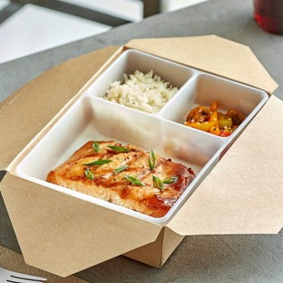 3-Compartment Polypropylene Food Holder Insert - 250/Case 3-Compartment Polypropylene Food Holder Insert - 250/Case