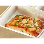 3-Compartment Polypropylene Food Holder Insert - 250/Case