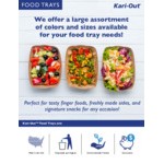 #100 1 lb. Solid Red Paper Food Tray - 1,000/Case