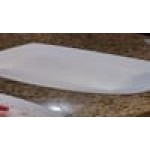 #100 1 lb. Solid Red Paper Food Tray - 1,000/Case