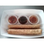 #100 1 lb. Solid Red Paper Food Tray - 1,000/Case