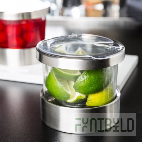 Cal-Mil 1851-4NL Mixology 16 oz. Luxe Jar with Notched Lid