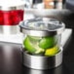 Cal-Mil 1851-4NL Mixology 16 oz. Luxe Jar with Notched Lid Cal-Mil 1851-4NL Mixology 16 oz. Luxe Jar with Notched Lid