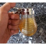 TableCraft 406CP 6 oz. Glass Teardrop Syrup Dispenser with Chrome-Plated ABS Top - 12/Pack