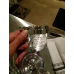 TableCraft 406CP 6 oz. Glass Teardrop Syrup Dispenser with Chrome-Plated ABS Top - 12/Pack