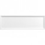 GET Bugambilia Fit Perfect Mod White Aluminum Serving Platter / Lid for 1/2 Size Long Food Pans LCIH1/2L-MOD-WW