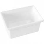 GET Bugambilia Fit Perfect Mod White Aluminum Serving Platter / Lid for 1/2 Size Long Food Pans LCIH1/2L-MOD-WW