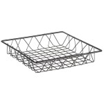 Clipper Mill by G.E.T. IR-911 Gray Powder Coated Square Wire Basket - 12 Clipper Mill by G.E.T. IR-911 Gray Powder Coated Square Wire Basket - 12