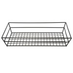 American Metalcraft GCRB2613 Black Grid Rectangular Basket - 13 American Metalcraft GCRB2613 Black Grid Rectangular Basket - 13