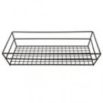 American Metalcraft GCRB2613 Black Grid Rectangular Basket - 13 American Metalcraft GCRB2613 Black Grid Rectangular Basket - 13