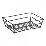 American Metalcraft GCRB2613 Black Grid Rectangular Basket - 13 American Metalcraft GCRB2613 Black Grid Rectangular Basket - 13