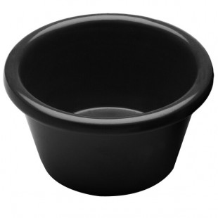 Elite Global Solutions R3SM Melamine Ramekins 3 oz. Black Round Melamine Ramekin - 6/Case Elite Global Solutions R3SM Melamine Ramekins 3 oz. Black Round Melamine Ramekin - 6/Case